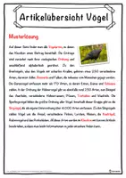 Vorschau - Unterrichtsreihen - Artikelübersicht Vögel Lückentext mit Wortspeicher Hörverstehen und Suchsel - Seite 2