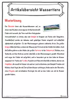 Vorschau - Unterrichtsreihen - Artikelübersicht Wassertiere Lückentext mit Wortspeicher Hörverstehen und Suchsel - Seite 2