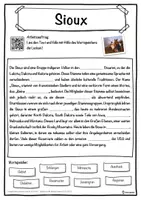 Vorschau - Unterrichtsreihen - Sioux Lückentext mit Wortspeicher Hörverstehen und Suchsel - Seite 1