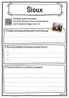 Vorschau - Unterrichtsreihen - Sioux Lückentext mit Wortspeicher Hörverstehen und Suchsel - Seite 3