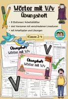 Vorschau - Arbeitsblätter - Wörter mit V/v - Übungsheft (Klasse 2-4) - Deckblatt
