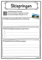 Vorschau - Unterrichtsreihen - Skispringen Lückentext mit Wortspeicher Hörverstehen und Suchsel - Seite 3
