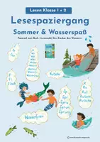 Vorschau - Spiele - Lesen Klasse 1 + 2: Sommer & Wasser | Wort-Bild-Spaziergang - Deckblatt