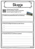 Vorschau - Unterrichtsreihen - Skopje Lückentext mit Wortspeicher Hörverstehen und Suchsel - Seite 3