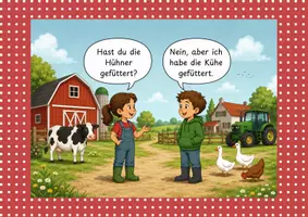 Vorschau - Stundenentwürfe - Wörtliche Rede Einführung Merksatz mit differenzierter Übung - Seite 1