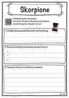 Vorschau - Unterrichtsreihen - Skorpione Lückentext mit Wortspeicher Hörverstehen und Suchsel - Seite 3