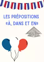 Vorschau - Arbeitsblätter - Les prépositions «à, dans et en» - Deckblatt