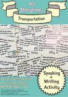 Vorschau - Stationenlernen - It's Storytime - Transportation - Deckblatt