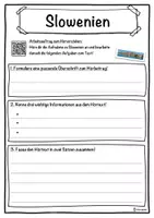 Vorschau - Unterrichtsreihen - Slowenien Lückentext mit Wortspeicher Hörverstehen und Suchsel - Seite 3