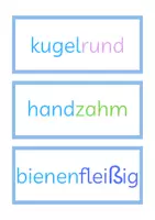 Vorschau - Arbeitsblätter - Adjektive Wortkarten - Seite 3