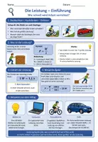 Vorschau - Unterrichtsreihen - Leistung - Physik Sek I - Arbeitsblätter inkl. Lösungen - Seite 3