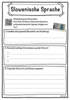 Vorschau - Unterrichtsreihen - Slowenische Sprache Lückentext mit Wortspeicher Hörverstehen und Suchsel - Seite 3