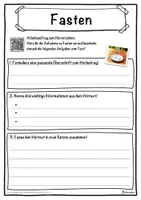 Vorschau - Unterrichtsreihen - Fasten Lückentext mit Wortspeicher Hörverstehen und Suchsel - Seite 3