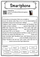 Vorschau - Unterrichtsreihen - Smartphone Lückentext mit Wortspeicher Hörverstehen und Suchsel - Seite 1