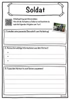 Vorschau - Unterrichtsreihen - Soldat Lückentext mit Wortspeicher Hörverstehen und Suchsel - Seite 3