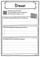 Vorschau - Unterrichtsreihen - Steuer Lückentext mit Wortspeicher Hörverstehen und Suchsel - Seite 3