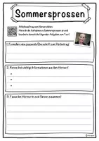 Vorschau - Unterrichtsreihen - Sommersprossen Lückentext mit Wortspeicher Hörverstehen und Suchsel - Seite 3