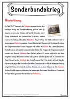 Vorschau - Unterrichtsreihen - Sonderbundskrieg Lückentext mit Wortspeicher Hörverstehen und Suchsel - Seite 2
