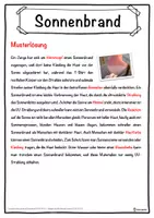 Vorschau - Unterrichtsreihen - Sonnenbrand Lückentext mit Wortspeicher Hörverstehen und Suchsel - Seite 2