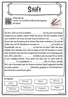 Vorschau - Unterrichtsreihen - Stift Lückentext mit Wortspeicher Hörverstehen und Suchsel - Seite 1