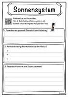 Vorschau - Unterrichtsreihen - Sonnensystem Lückentext mit Wortspeicher Hörverstehen und Suchsel - Seite 3