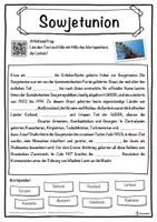 Vorschau - Unterrichtsreihen - Sowjetunion Lückentext mit Wortspeicher Hörverstehen und Suchsel - Seite 1