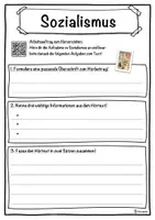Vorschau - Unterrichtsreihen - Sozialismus Lückentext mit Wortspeicher Hörverstehen und Suchsel - Seite 3