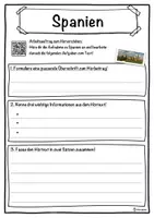 Vorschau - Unterrichtsreihen - Spanien Lückentext mit Wortspeicher Hörverstehen und Suchsel - Seite 3
