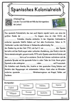 Vorschau - Unterrichtsreihen - Spanisches Kolonialreich Lückentext mit Wortspeicher Hörverstehen und Suchsel - Seite 1