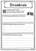 Vorschau - Unterrichtsreihen - Stromkreis Lückentext mit Wortspeicher Hörverstehen und Suchsel - Seite 3