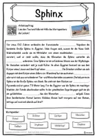 Vorschau - Unterrichtsreihen - Sphinx Lückentext mit Wortspeicher Hörverstehen und Suchsel - Seite 1