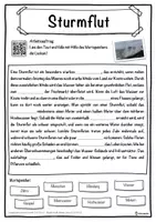Vorschau - Unterrichtsreihen - Sturmflut Lückentext mit Wortspeicher Hörverstehen und Suchsel - Seite 1