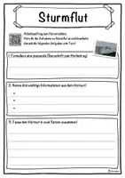 Vorschau - Unterrichtsreihen - Sturmflut Lückentext mit Wortspeicher Hörverstehen und Suchsel - Seite 3