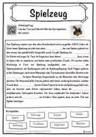 Vorschau - Unterrichtsreihen - Spielzeug Lückentext mit Wortspeicher Hörverstehen und Suchsel - Seite 1