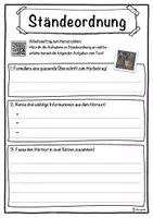 Vorschau - Unterrichtsreihen - Ständeordnung Lückentext mit Wortspeicher Hörverstehen und Suchsel - Seite 3