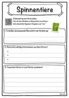Vorschau - Unterrichtsreihen - Spinnentiere Lückentext mit Wortspeicher Hörverstehen und Suchsel - Seite 3