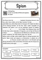 Vorschau - Unterrichtsreihen - Spion Lückentext mit Wortspeicher Hörverstehen und Suchsel - Seite 1