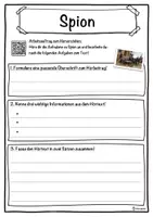 Vorschau - Unterrichtsreihen - Spion Lückentext mit Wortspeicher Hörverstehen und Suchsel - Seite 3