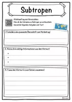 Vorschau - Unterrichtsreihen - Subtropen Lückentext mit Wortspeicher Hörverstehen und Suchsel - Seite 3