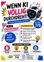 Vorschau - Arbeitsblätter - Kunst "Wenn KI durchdreht" - Collage - Klasse 7/8 - Deckblatt