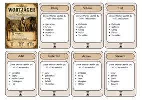 Vorschau - Spiele - Wortjäger Absolutismus – 31 Begriffskarten zur spielerischen Wiederholung - Seite 1