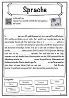 Vorschau - Unterrichtsreihen - Sprache Lückentext mit Wortspeicher Hörverstehen und Suchsel - Seite 1
