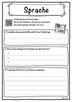 Vorschau - Unterrichtsreihen - Sprache Lückentext mit Wortspeicher Hörverstehen und Suchsel - Seite 3