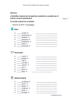 Vorschau - Arbeitsblätter - Género y número - Reglas rápidas + ejercicios (A1.1) - Seite 2