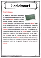 Vorschau - Unterrichtsreihen - Sprichwort Lückentext mit Wortspeicher Hörverstehen und Suchsel - Seite 2