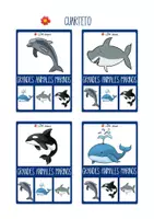 Vista previa - Juegos / Gamificación - Juego de Familias Mundo Submarino • Vocabulario de Animales Marinos •| Desarrollo del Lenguaje • Infantil y Primaria - página 3