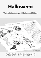 Vorschau - Arbeitsblätter - Halloween • Wortschatztraining • Deutsch/LRS/ DaZ/DaF • Klasse 3-7 - Deckblatt