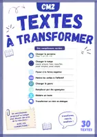 Aperçu - Feuilles d'exercices - Textes à transformer - CM2 - Page de couverture