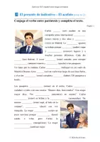 Vorschau - Arbeitsblätter - PRESENTE de indicativo - Texto: El azafato (A1.2) - Deckblatt