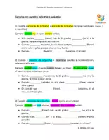 Vorschau - Arbeitsblätter - Cuando + ¿INDICATIVO o SUBJUNTIVO? (B1.1) - Deckblatt